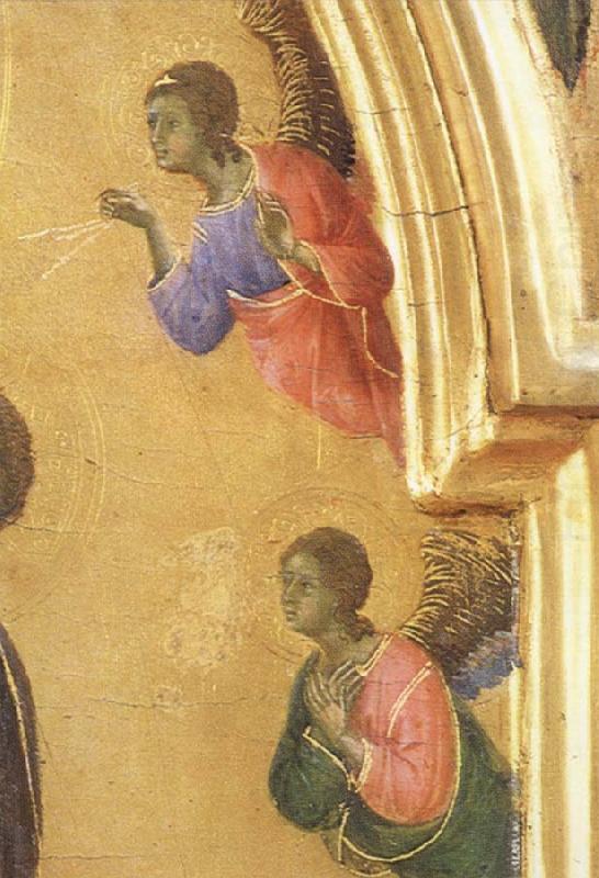 Duccio di Buoninsegna Detail of The Virgin Mary and angel predictor,Saint china oil painting image